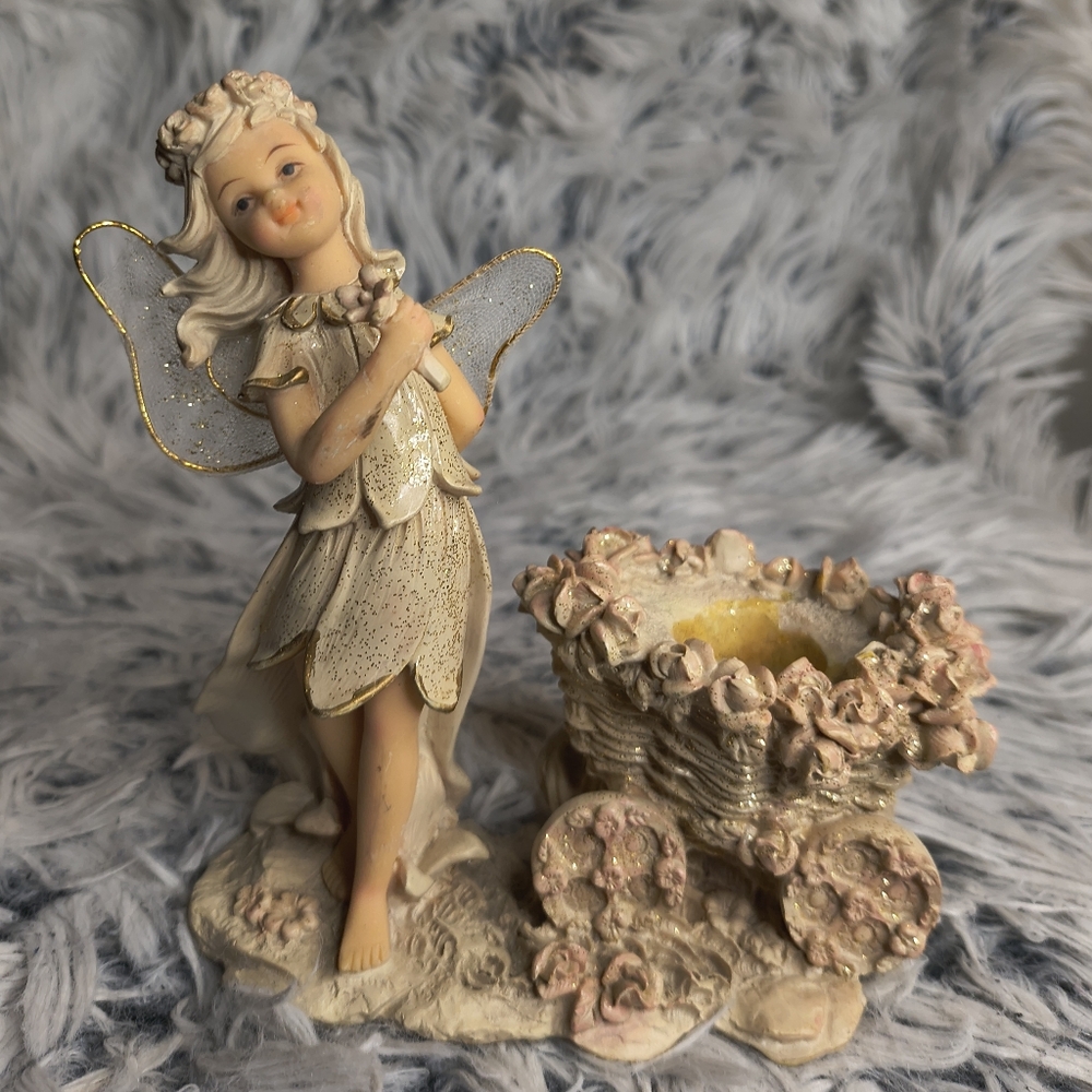 Vintage Montefiori Collection Fairy Angel Sculpture Collectible